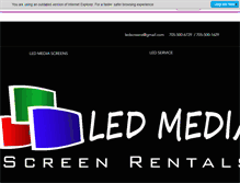 Tablet Screenshot of ledmedia.ca